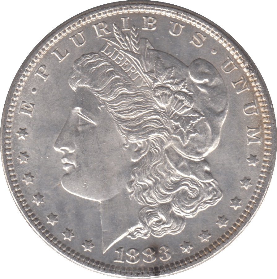 1883 USA SILVER MORGAN DOLLAR PHILADELPHIA MINT - SILVER WORLD COINS - Cambridgeshire Coins