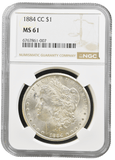 1884 CARSON CITY MORGAN DOLAR NGC MS 61 - NGC SILVER COINS - Cambridgeshire Coins