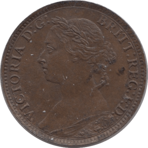 1884 FARTHING ( AUNC ) - Farthing - Cambridgeshire Coins