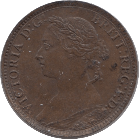 1884 FARTHING ( AUNC ) - Farthing - Cambridgeshire Coins