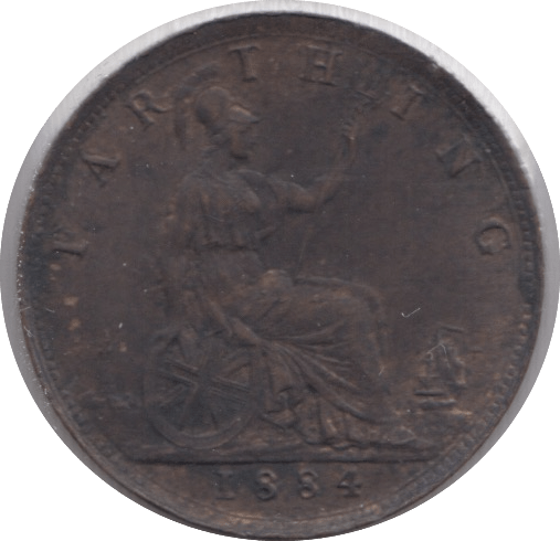 1884 FARTHING ( AUNC ) - Farthing - Cambridgeshire Coins