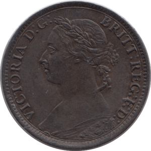 1884 FARTHING ( AUNC ) - Farthing - Cambridgeshire Coins