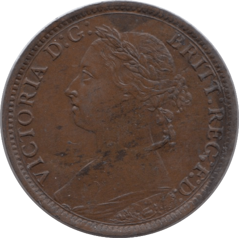 1884 FARTHING ( EF ) - Farthing - Cambridgeshire Coins