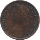 1884 FARTHING ( FINE ) - Farthing - Cambridgeshire Coins