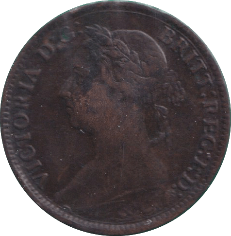 1884 FARTHING ( GF ) - FARTHING - Cambridgeshire Coins