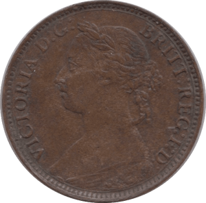 1884 FARTHING ( GVF ) - Farthing - Cambridgeshire Coins