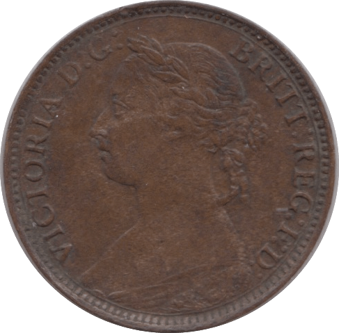 1884 FARTHING ( GVF ) - Farthing - Cambridgeshire Coins