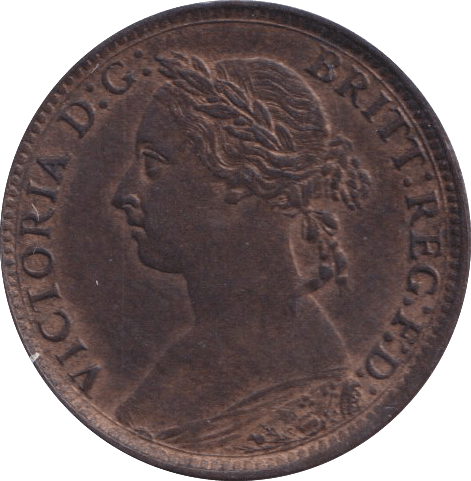1884 FARTHING ( GVF ) - Farthing - Cambridgeshire Coins