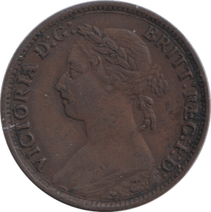 1884 FARTHING ( GVF ) - FARTHING - Cambridgeshire Coins