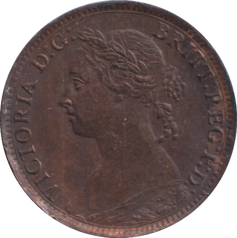 1884 FARTHING ( GVF ) - Farthing - Cambridgeshire Coins