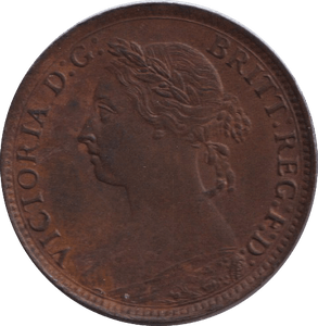 1884 FARTHING ( UNC ) - FARTHING - Cambridgeshire Coins
