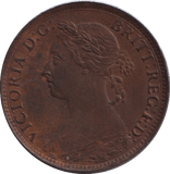1884 FARTHING ( UNC ) - FARTHING - Cambridgeshire Coins