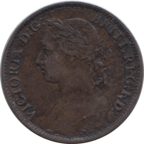 1884 FARTHING ( VF ) - Farthing - Cambridgeshire Coins