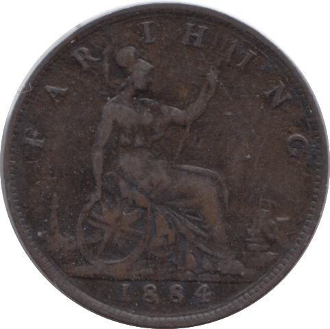 1884 FARTHING ( VF ) - Farthing - Cambridgeshire Coins