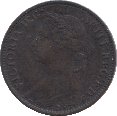 1884 FARTHING ( VF ) - Farthing - Cambridgeshire Coins