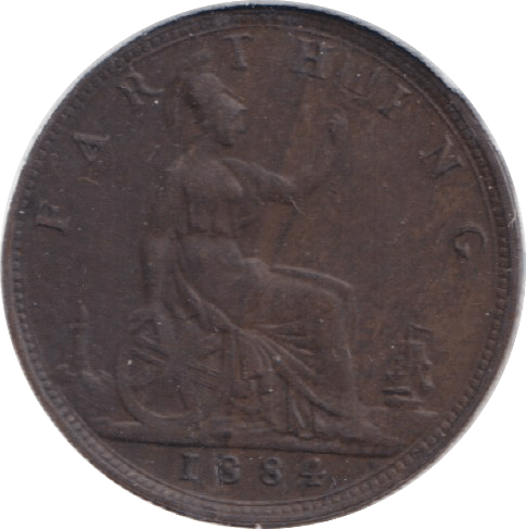 1884 FARTHING ( VF ) - WORLD COINS - Cambridgeshire Coins