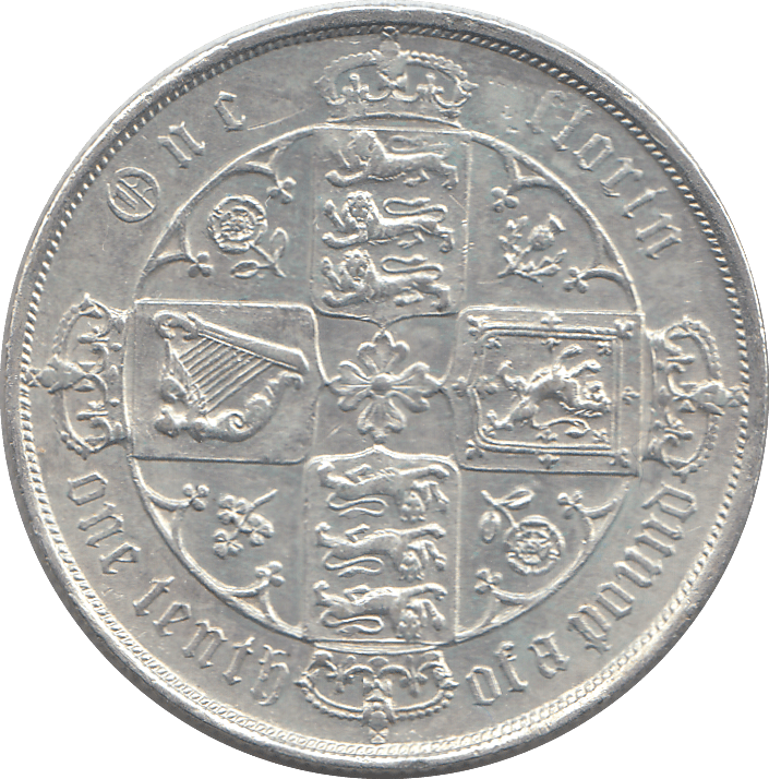 1884 FLORIN ( AUNC ) - FLORIN - Cambridgeshire Coins