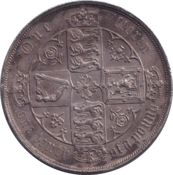 1884 FLORIN ( EF ) - FLORIN - Cambridgeshire Coins