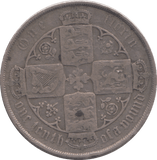 1884 FLORIN ( FINE ) - FLORIN - Cambridgeshire Coins