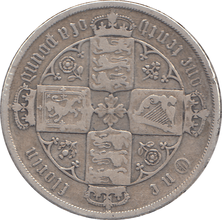 1884 FLORIN ( FINE ) - FLORIN - Cambridgeshire Coins