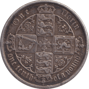 1884 FLORIN ( GF ) - FLORIN - Cambridgeshire Coins