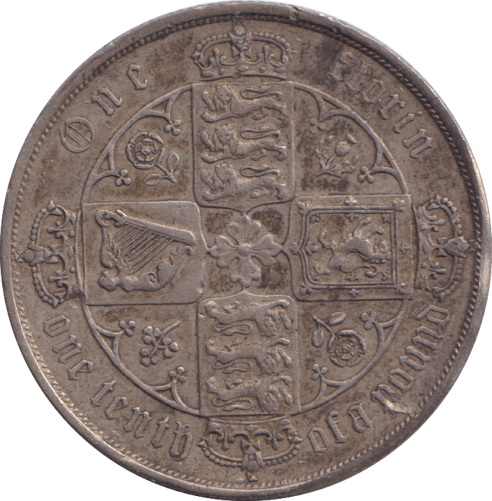 1884 FLORIN ( GF ) - FLORIN - Cambridgeshire Coins