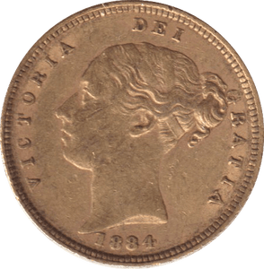 1884 GOLD HALF SOVEREIGN ( EF ) - HALF SOVEREIGN - Cambridgeshire Coins
