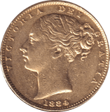 1884 GOLD SOVEREIGN ( AUNC ) MELBOURNE MINT - SOVEREIGN - Cambridgeshire Coins
