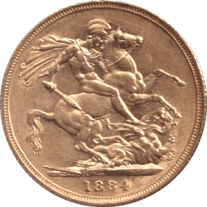 1884 GOLD SOVEREIGN ( AUNC ) - SOVEREIGN - Cambridgeshire Coins