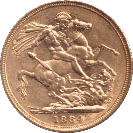 1884 GOLD SOVEREIGN ( AUNC ) - SOVEREIGN - Cambridgeshire Coins