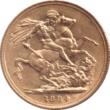 1884 GOLD SOVEREIGN ( AUNC ) - SOVEREIGN - Cambridgeshire Coins