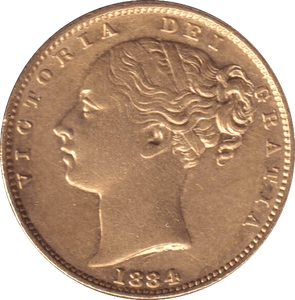 1884 GOLD SOVEREIGN ( EF ) - SOVEREIGN - Cambridgeshire Coins