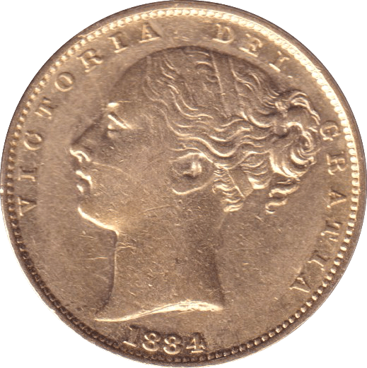 1884 GOLD SOVEREIGN ( EF ) - SOVEREIGN - Cambridgeshire Coins