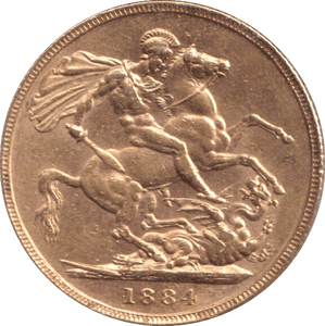 1884 GOLD SOVEREIGN ( EF ) - SOVEREIGN - Cambridgeshire Coins
