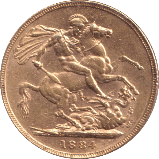 1884 GOLD SOVEREIGN ( EF ) - SOVEREIGN - Cambridgeshire Coins