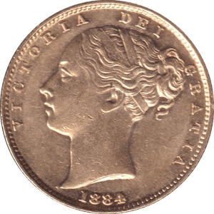 1884 GOLD SOVEREIGN ( EF ) - SOVEREIGN - Cambridgeshire Coins