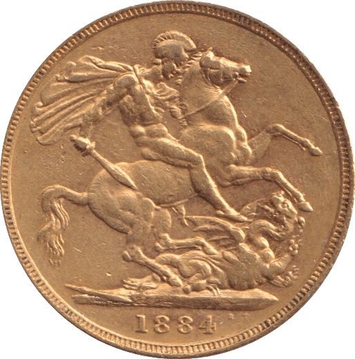 1884 GOLD SOVEREIGN ( GVF ) MELBOURNE MINT - SOVEREIGN - Cambridgeshire Coins