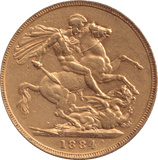 1884 GOLD SOVEREIGN ( GVF ) MELBOURNE MINT - SOVEREIGN - Cambridgeshire Coins