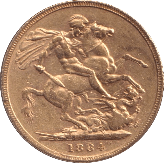 1884 GOLD SOVEREIGN ( GVF ) - SOVEREIGN - Cambridgeshire Coins
