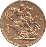 1884 GOLD SOVEREIGN ( GVF ) - SOVEREIGN - Cambridgeshire Coins