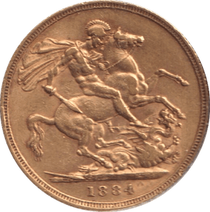 1884 GOLD SOVEREIGN ( GVF ) SYDNEY MINT - SOVEREIGN - Cambridgeshire Coins