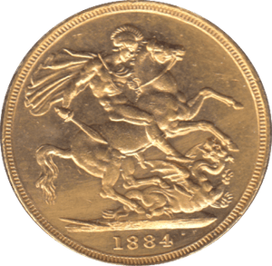 1884 GOLD SOVEREIGN MELBOURNE MINT ( AUNC ) - SOVEREIGN - Cambridgeshire Coins