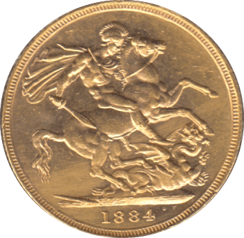 1884 GOLD SOVEREIGN MELBOURNE MINT ( AUNC ) - SOVEREIGN - Cambridgeshire Coins