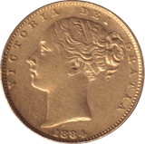 1884 GOLD SOVEREIGN ( UNC ) MELBOURNE MINT - SOVEREIGN - Cambridgeshire Coins