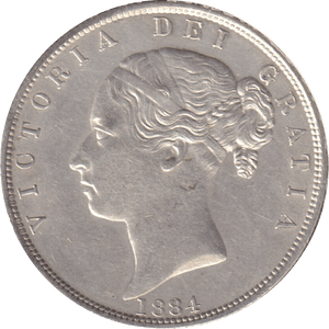 1884 HALFCROWN ( AUNC ) - HALFCROWN - Cambridgeshire Coins