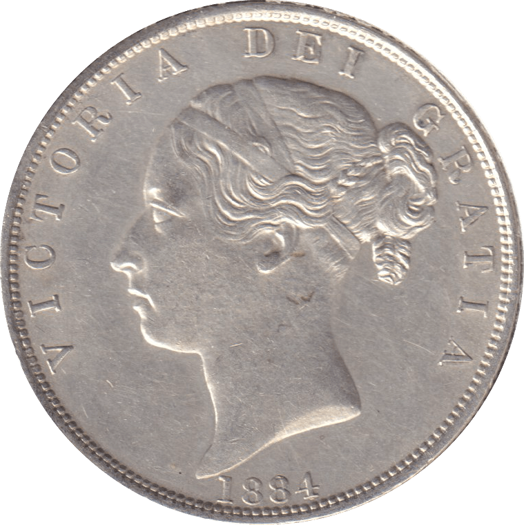 1884 HALFCROWN ( AUNC ) - HALFCROWN - Cambridgeshire Coins