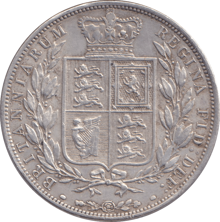 1884 HALFCROWN ( EF ) - HALFCROWN - Cambridgeshire Coins