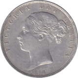 1884 HALFCROWN ( EF ) - HALFCROWN - Cambridgeshire Coins