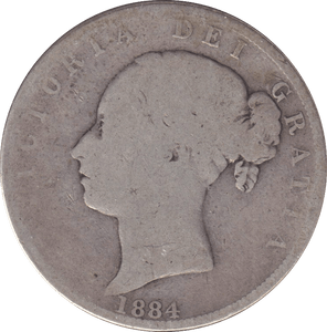 1884 HALFCROWN ( FAIR ) - HALFCROWN - Cambridgeshire Coins