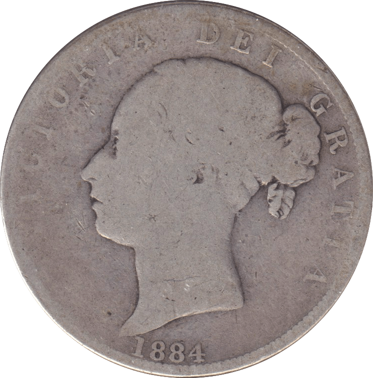 1884 HALFCROWN ( FAIR ) - HALFCROWN - Cambridgeshire Coins